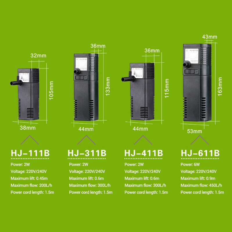 220V SUNSUN mini nano clădire filtru intern pompă de oxigen submersibilă pește broască țestoasă acvariu apă plante purificator rezervor acuario