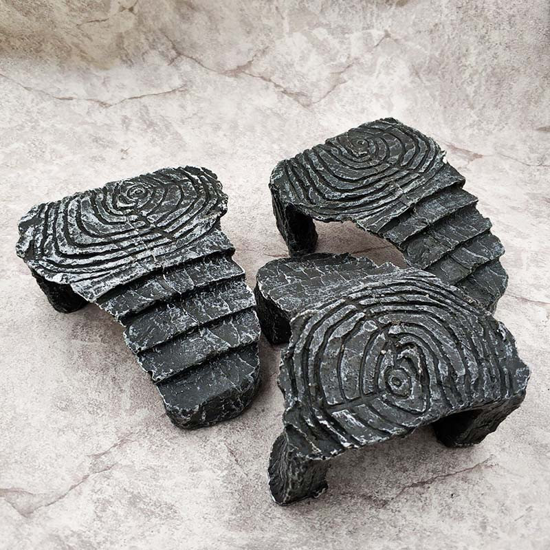 Ρητίνη Aquatic Στολίδι Δεξαμενή ψαριών Χελώνα Τρίποδα Μπαλκόνι Αναρρίχησης Σκάλα Παιχνίδι Τοπίο Διακόσμηση Ενυδρείου