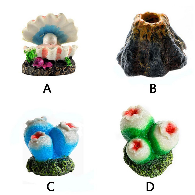 Akvaariumi vulkaani kujuga hapnikupumbaga kalapaak, õhumullide kaunistused ja kaunistused koduseks käsitööks