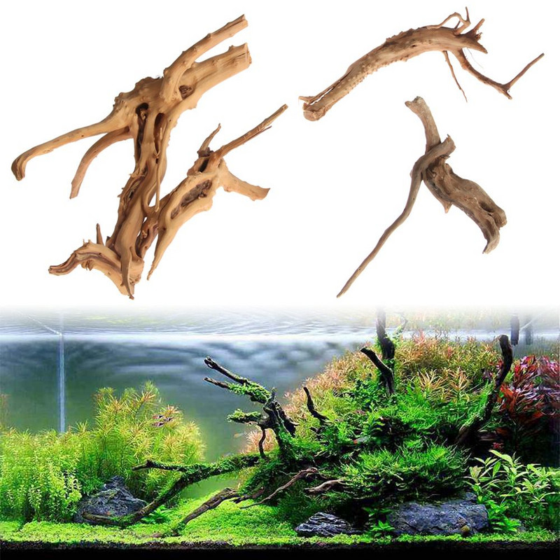 Drveni akvarij Driftwood Prirodno deblo Driftwood Aquarium Fish Tank Biljka Aquario Dekoracija akvarija