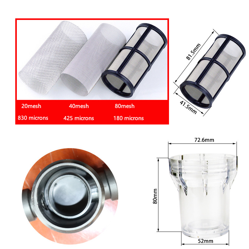 Filter za zalijevanje vrta 1/2'' 3/4'' 1'' Plastični sustav za navodnjavanje Predfilter za nečistoće Vodovodni filtar za vodovodne cijevi u kućanstvu