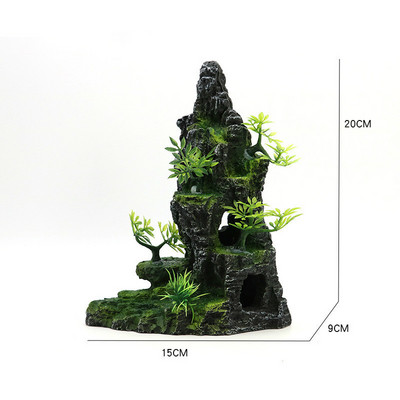 Akvaariumi kaunistustarvikud Akvaariumi haljastus Kunstlikud dekoratiivsed kivid Ornamendid Simulatsioon Kiviktaimla Veemaastiku sisekujundus