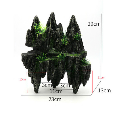 Akvaariumi kaunistustarvikud Akvaariumi haljastus Kunstlikud dekoratiivsed kivid Ornamendid Simulatsioon Kiviktaimla Veemaastiku sisekujundus