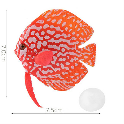 Στολίδι με τεχνητή φωτεινή σιλικόνη, ενυδρείο ιππόκαμπου, λάμπει σε σκοτεινό υποβρύχιο διακοσμητικό τοπίο με μέδουσες Lionfish