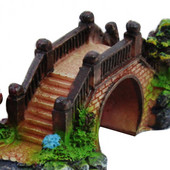 Ανθεκτική Γέφυρα Τριών Οφθαλμών Μίνι Διακόσμηση Ενυδρείου Φιγούρα Γέφυρα προσομοίωσης για δεξαμενή ψαριών Διακόσμηση σπιτιού Πολύχρωμος βιότοπος ψαριών