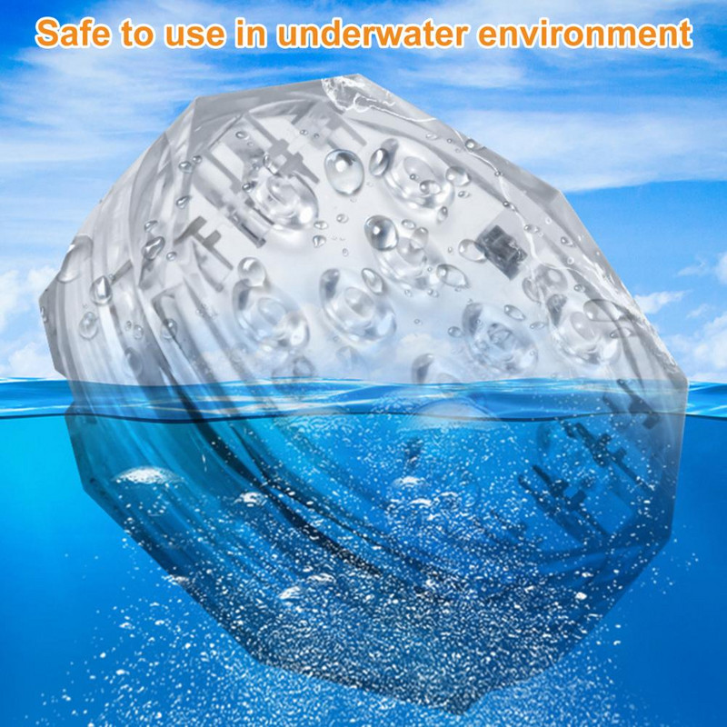 Akvaariumi akvaariumi akvaariumi RGB valgusti praktiline suure heledusega kompaktse suurusega veealune basseinilamp akvaariumi jaoks