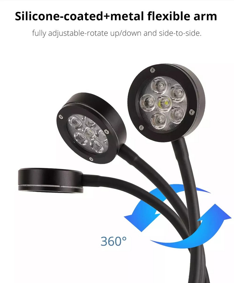 LED svjetiljka za akvarij velike snage 18 W Nano svjetla za morsku vodu za morske morske akvarijske morske morske vode s morskim grebenima Nano spremnik za biljke