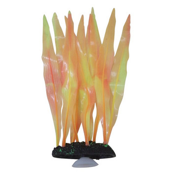 Декоративни меки водорасли Изкуствен силиконов келп Орнамент със светещ ефект Аквариум Декор за озеленяване на аквариум