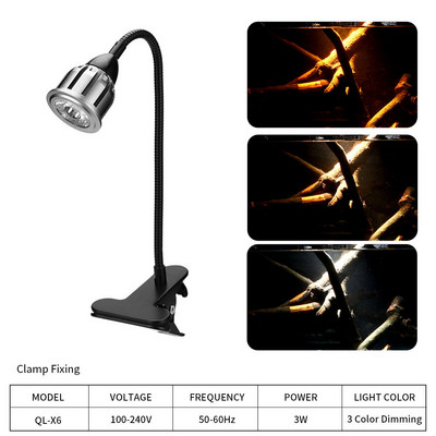 FishTankSpotlight akvaariumi klamber akvaariumi valgus akvaariumi merepaak Lõuna-Ameerika paagi prožektor LED valgus öövalgusnupp