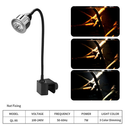 FishTankSpotlight akvaariumi klamber akvaariumi valgus akvaariumi merepaak Lõuna-Ameerika paagi prožektor LED valgus öövalgusnupp