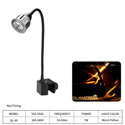 FishTankSpotlight akvaariumi klamber akvaariumi valgus akvaariumi merepaak Lõuna-Ameerika paagi prožektor LED valgus öövalgusnupp