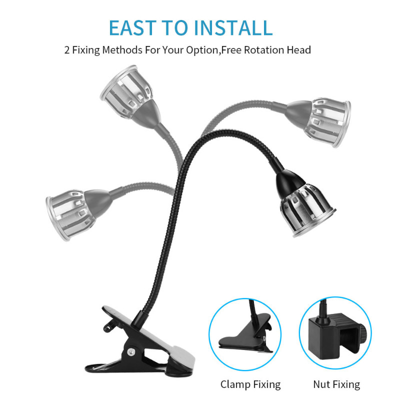 FishTankSpotlight akvaariumi klamber akvaariumi valgus akvaariumi merepaak Lõuna-Ameerika paagi prožektor LED valgus öövalgusnupp