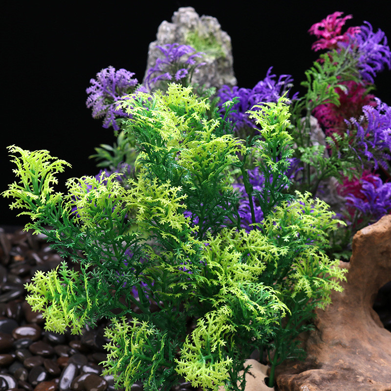 Fish Tank Simulation Aquatic Plants Σετ Ενυδρείου Διακόσμηση Πλαστικά φυτικά στολίδια Underwater World Landscape Aquarium Supplies