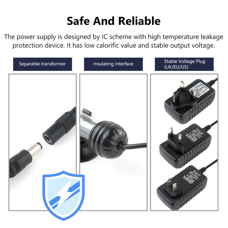 μπλε/λευκό 19/28/38/48cm υποβρύχιο φωτιστικό φωτιστικό ενυδρείου led ελαφρύ μπαστούνι για δεξαμενή ψαριών αδιάβροχο φωτιστικό