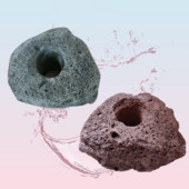 Μαύρο Ηφαιστειακό Ενυδρείο Διακόσμηση Δεξαμενή Ψαριών Φυτό Στερέωσης Γλάστρα Πόλκα Νερό Φυτά Φύτεμα σε γλάστρα Φίλτρο Αξεσουάρ Ενυδρείου