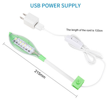 Φωτιστικό USB Ενυδρείου Mini Aquatic Plant Light LED Διακοσμητικό Φωτιστικό Φωτιστικό Φωτιστικό για Μικρή Δεξαμενή Ψαριών