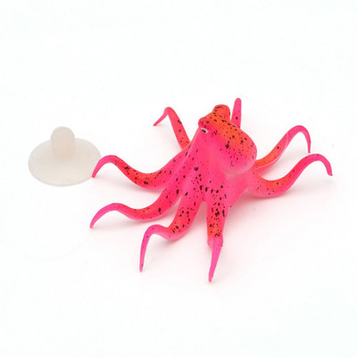 1 buc. rezervor de pește de acvariu, artificială, fluorescentă, ornament din silicon de caracatiță, accesorii de decor pentru acvariu, accesorii pentru animale de companie