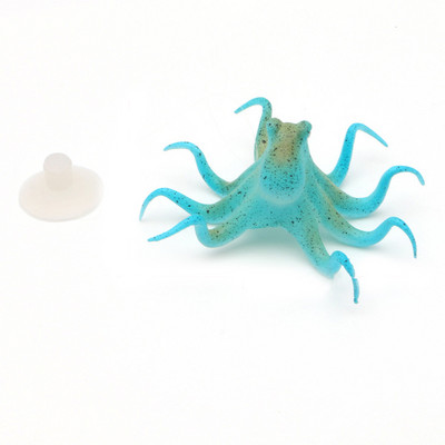 1 buc. rezervor de pește de acvariu, artificială, fluorescentă, ornament din silicon de caracatiță, accesorii de decor pentru acvariu, accesorii pentru animale de companie