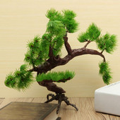 Simulare de plante în ghiveci de festival de 13 cm, bonsai decorativ, brad de pin artificial, pentru birou, rezervor, acvariu, bricolaj, accesorii ornamentale