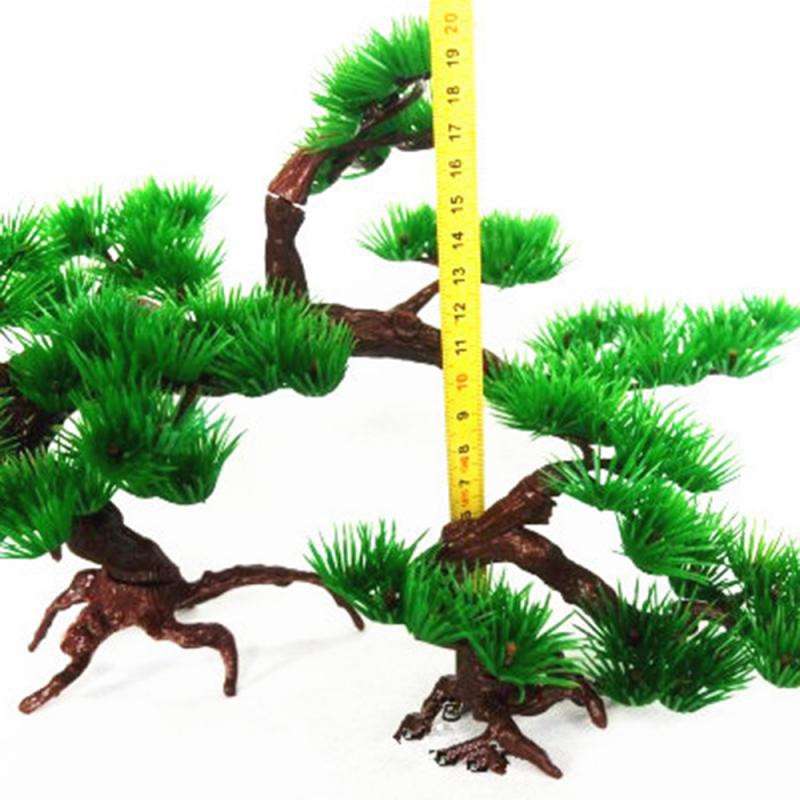 Simulare de plante în ghiveci de festival de 13 cm, bonsai decorativ, brad de pin artificial, pentru birou, rezervor, acvariu, bricolaj, accesorii ornamentale