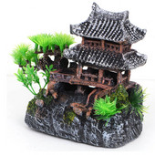 Ρητίνη Τεχνητό Κτίριο Στολίδι Fish Reptile House Ενυδρείο Δεξαμενή ψαριών Αξεσουάρ τοπίου