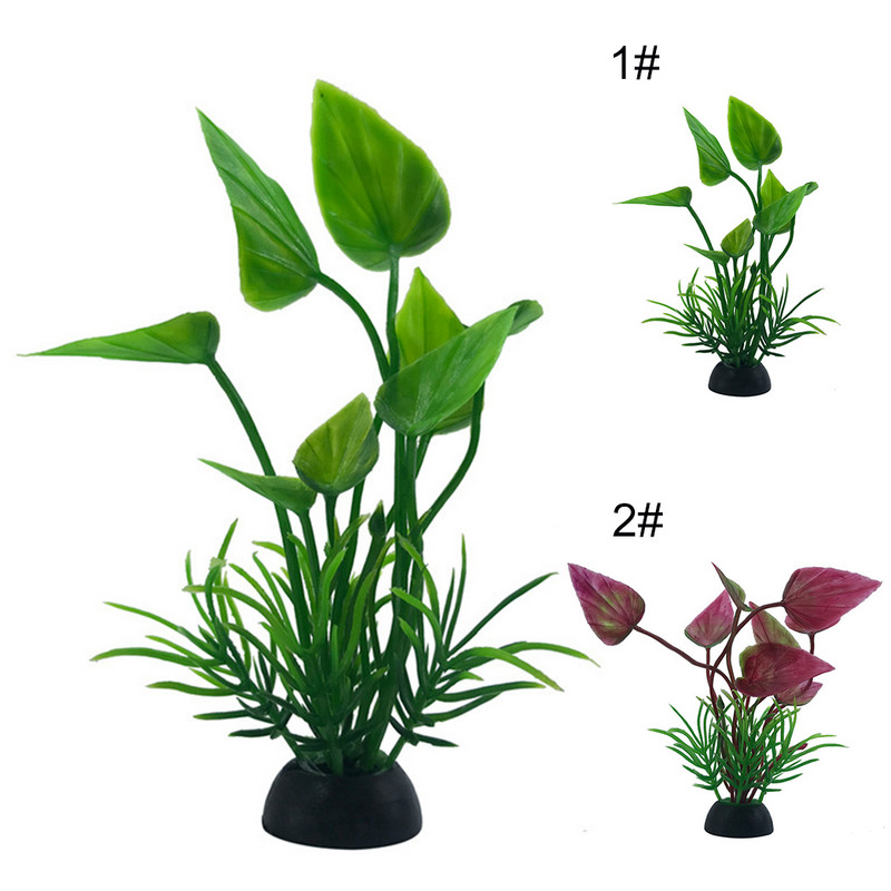 Διακόσμηση δεξαμενής ψαριών Υδάτινα φυτά Τεχνητά ρεαλιστικά πλαστικά ψεύτικα φυτά ενυδρείου Fish tank Fish & Aquatic Pet Supplies