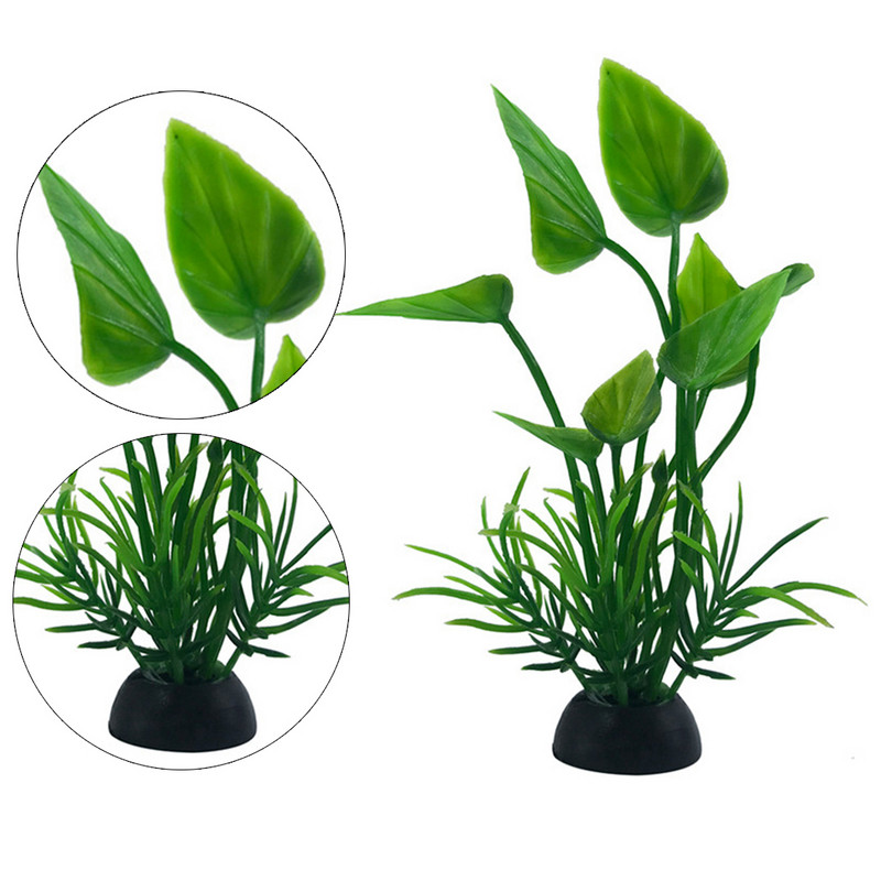 Διακόσμηση δεξαμενής ψαριών Υδάτινα φυτά Τεχνητά ρεαλιστικά πλαστικά ψεύτικα φυτά ενυδρείου Fish tank Fish & Aquatic Pet Supplies