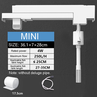 220 V 4-ühes kalapaagi filter, filtreerimine, tsirkulatsioonisüsteem, filtripump, õhutus koos filtrikarbiga Ülemine filter Akvaariumi puhastus