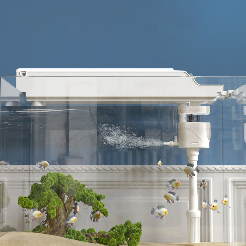 220 V 4-ühes kalapaagi filter, filtreerimine, tsirkulatsioonisüsteem, filtripump, õhutus koos filtrikarbiga Ülemine filter Akvaariumi puhastus