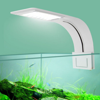 AISITIN Ултра тънка LED лампа с клипс за аквариум за аквариум, лампа за водни растения, LED лампа за аквариум с висока яркост, LED лампа за аквариум