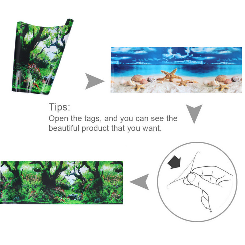 Akvaariumi taustaga kleebisplakat Akvaariumi seina haljastava seinamaali dekoratiivne kahepoolne ookeani meretaimede plakat