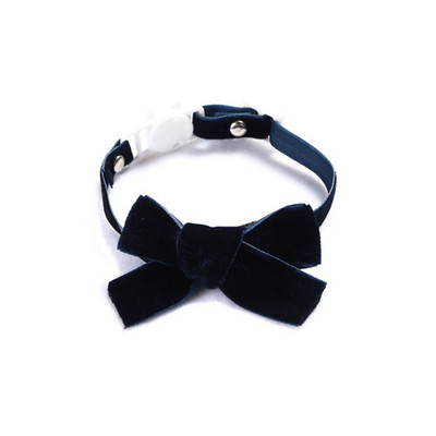 Guler de pisică reglabil cu fundă de catifea cu guler de siguranță cu clopot Guler pentru pisici pentru pisică cu colecție de culori clasice Cățeluș de companie Câine mic