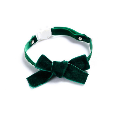 Guler de pisică reglabil cu fundă de catifea cu guler de siguranță cu clopot Guler pentru pisici pentru pisică cu colecție de culori clasice Cățeluș de companie Câine mic