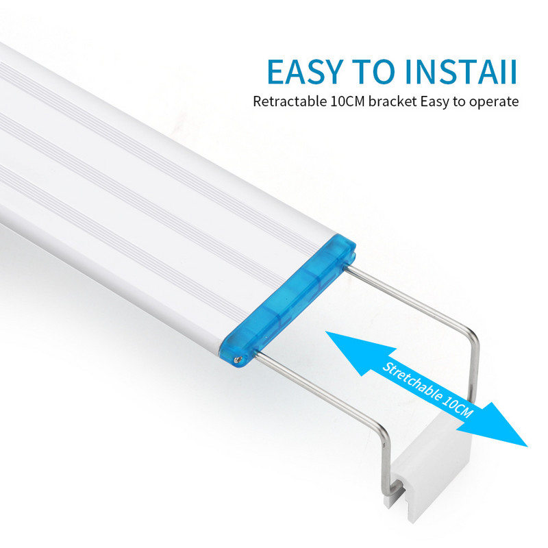 18/38/58cm Üliõhuke akvaariumilamp sinine valge punane kolm värvimuutus vesi muru maastikulamp kalapaagi konsoollamp LED-lamp