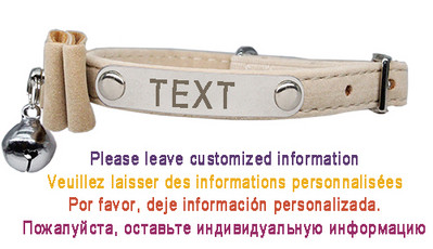 Arc personalizat guler pisică ID personalizat reglabil de siguranță catifea moale cu guler pentru câine cu clopoțel gravură gratuit cățeluș pisicuțe colier