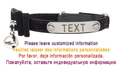 Arc personalizat guler pisică ID personalizat reglabil de siguranță catifea moale cu guler pentru câine cu clopoțel gravură gratuit cățeluș pisicuțe colier