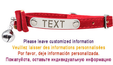 Arc personalizat guler pisică ID personalizat reglabil de siguranță catifea moale cu guler pentru câine cu clopoțel gravură gratuit cățeluș pisicuțe colier