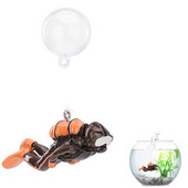 Fish Tank Decor Diver Cute Diver Fish Tank Аксесоари Малки анимационни рибни играчки Орнамент за всички видове аквариуми и плуване