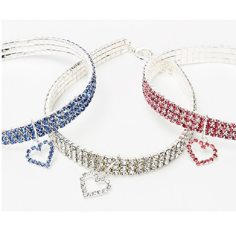 Guler de diamant din cristal pentru animale de companie, pentru câini, pisici, lesă, colier, accesorii pentru câini, accesorii pentru animale de companie, zgarda pentru câini cu stras.