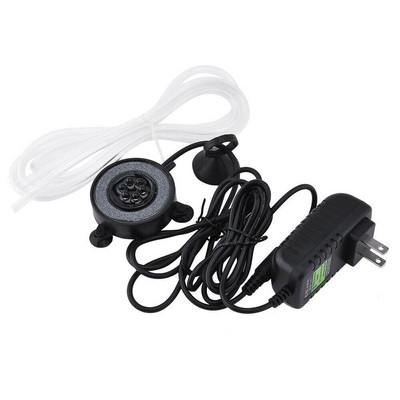 Lampă de acvariu Decor peisagistic Lumini de scufundare LED cu șapte culori Lumini rotunde cu bule de aer pentru rezervor de pește