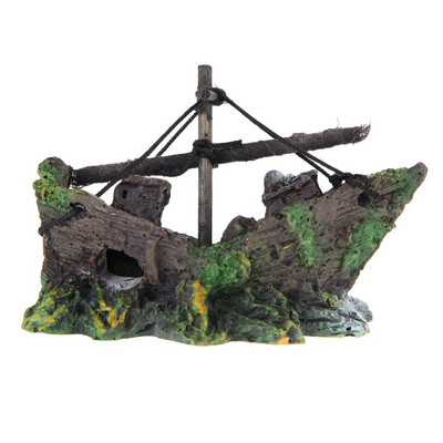 Διακόσμηση Dragon Resin Aquarium/Terrarium Aquarium Bridge Tree Boat Διακόσμηση κροκόδειλος Skull for Fish Tank Resin Στολίδι