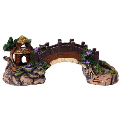Διακόσμηση Dragon Resin Aquarium/Terrarium Aquarium Bridge Tree Boat Διακόσμηση κροκόδειλος Skull for Fish Tank Resin Στολίδι