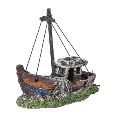 Διακόσμηση Dragon Resin Aquarium/Terrarium Aquarium Bridge Tree Boat Διακόσμηση κροκόδειλος Skull for Fish Tank Resin Στολίδι