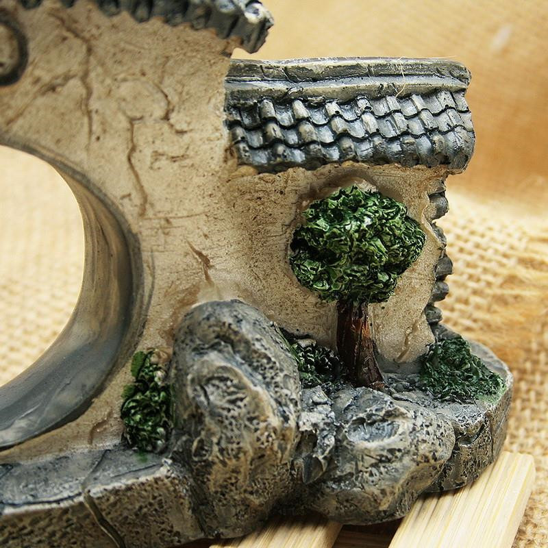 15 cm Hiina stiilis õue kalaukse paagi kaunistus akvaariumi kaunistus kivid krevetid kivi koopakaunistus kalade peitmise mänguasjad