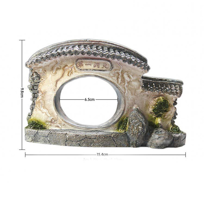 15 cm Hiina stiilis õue kalaukse paagi kaunistus akvaariumi kaunistus kivid krevetid kivi koopakaunistus kalade peitmise mänguasjad
