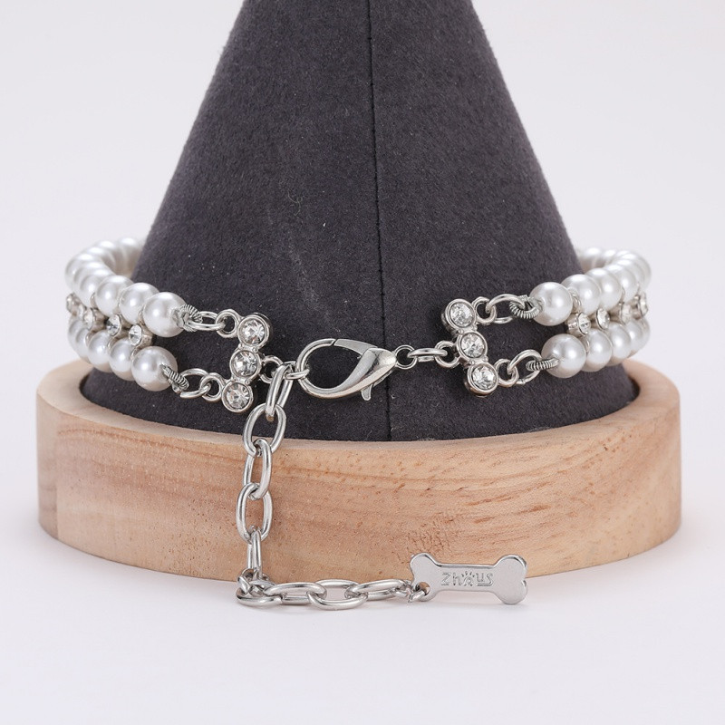 Cat Bling Κολιέ Απομίμηση Πέρλες Μενταγιόν με μαργαριτάρι Κολιέ Κολιέ Ζώα Κοσμήματα Κολάρα για γάτες Σκύλοι Διακόσμηση κατοικίδιων