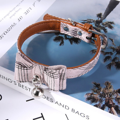 Ogrlica s mačjim zvonom i mašnom Podesiva ogrlica za pse Kopča za jednostavno nošenje Lijepi kućni ljubimci Dekorativni dodaci Psi Mačke Ogrlica