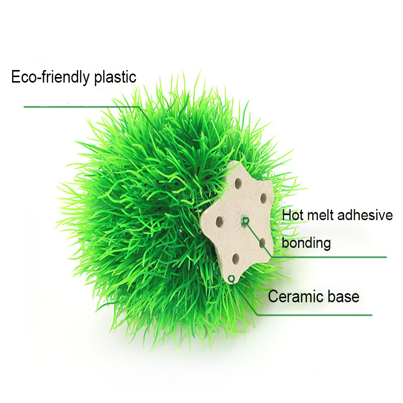 Akvaariumitaimed Kunstlik plastikust veetaimed Akvaariumi kaunistus Vesi, muru pallitaimed Akvaariumi kaunistustarvikud