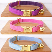 Isikupärastatud kassi kaelarihm ID sildi nimi kohandatud kassipoega kaelarihm, graveeritud lemmiklooma kaelarihm kassi kaelarihmale kutsikale väikese koera kaelarihm kellukesega