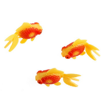 3 τμχ Ενυδρείο Fish Tank Plastic Swimming Gold Fish Στολίδι Τεχνητό Στολίδι για Δεξαμενή Ψεύτικα πολύχρωμα ψάρια για μπολ ψαριών